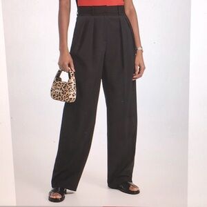 Theory Black Wide-Leg Trousers